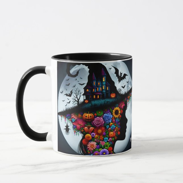Taza Fantasy Cute Chica Witch Halloween (Izquierda)