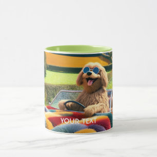 Taza Fantasy Cute Dog Carpet Car