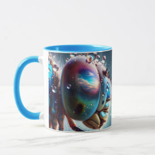Taza Fantasy Cute Dragonfly Macro Photo