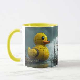 Taza Fantasy Cute Duck War Ship