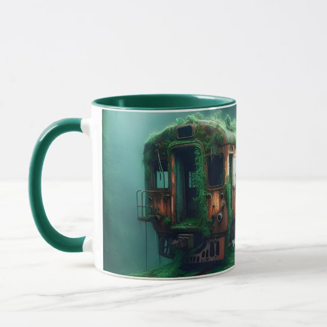 Taza Fantasy Cute el Viejo Tren Pasado (Izquierda)