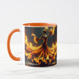 Taza Fantasy Cute Flamenco Chica bailando