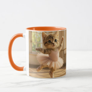 Taza Fantasy Cute Kitten Pequeña Ballerina