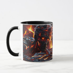 Taza Fantasy Cute Man Fire Lava