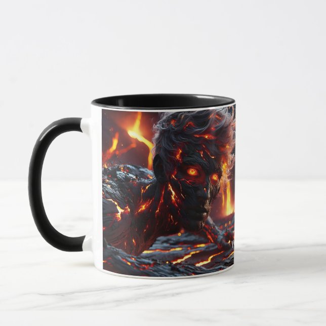 Taza Fantasy Cute Man Fire Lava (Izquierda)