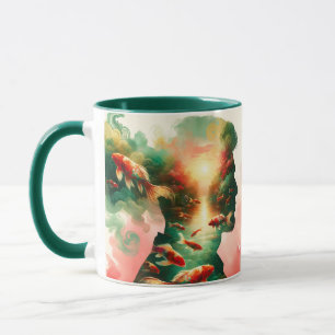 Taza Fantasy Cute Man Sea Fish