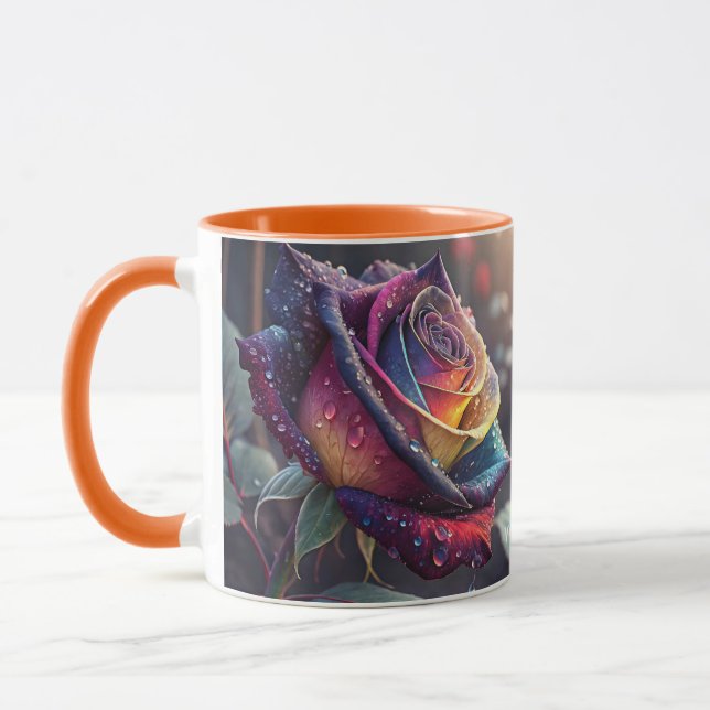 Taza Fantasy Cute Morado Rosa Amarilla (Izquierda)