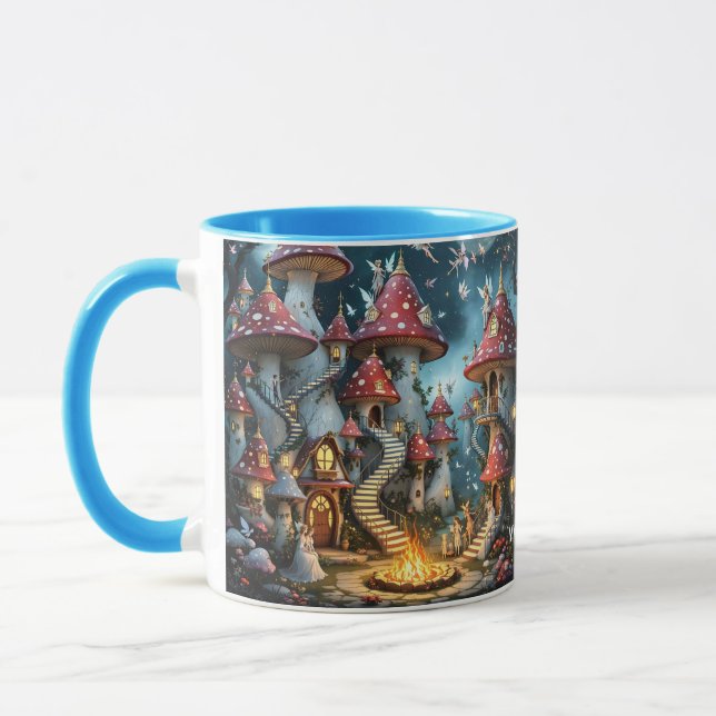 Taza Fantasy Cute Mushroom Forest Realm (Izquierda)