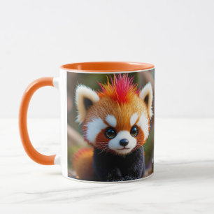 Taza Fantasy Cute Panda Red Hai