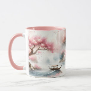 Taza Fantasy Cute Pink Lake Bote