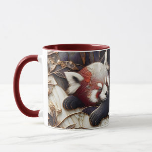 Taza Fantasy Cute Red Panda Art