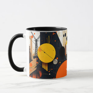 Taza Fantasy Cute Resumen Círculos Rojos