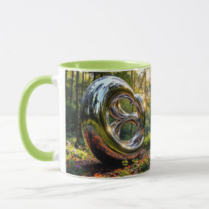 Taza Fantasy Cute Resumen Estructura cromada