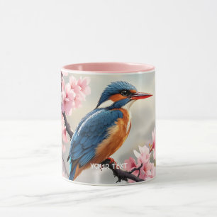 Taza Fantasy Cute Sakura Bird Blue
