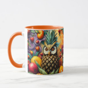 Taza Fantasy Cute Serene Pineapple Owl