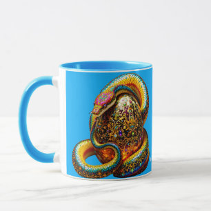 Taza Fantasy Cute Snake Huevo vibrante