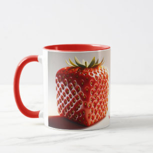 Taza Fantasy Cute Square Red Strawberry