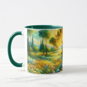 Taza Fantasy Cute Trees Resumen Paisaje