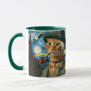 Taza Fantasy Cute Van Gogh Gorra