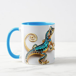 Taza Fantasy Cute Vivid Art Deco Gecko