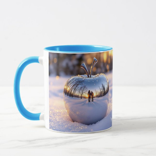 Taza Fantasy Cute Winter Snow Apple (Izquierda)