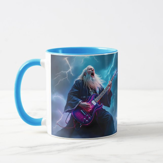 Taza Fantasy Cute Wizard Jugando guitarra (Izquierda)