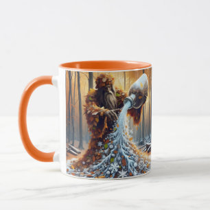 Taza Fantasy Cute Wizard Making Winter
