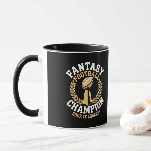 Taza Fantasy Football Champion (Con donut)