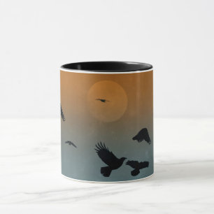 Taza Fantasy Night Of A Full Moon And Crows