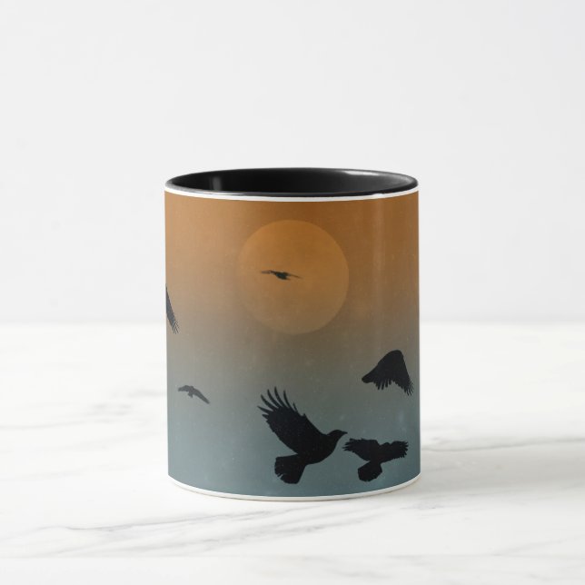 Taza Fantasy Night Of A Full Moon And Crows (Centro)