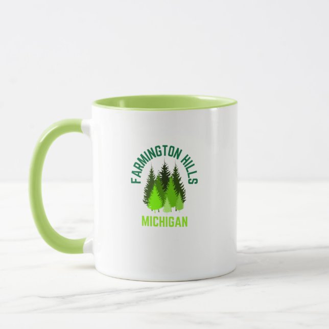 Taza Farmington Hills Michigan Hometown Coffee Mug (Izquierda)