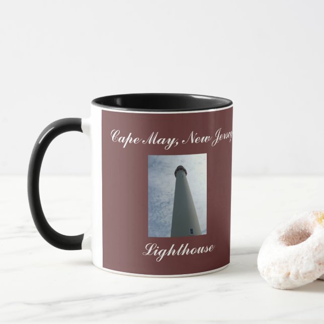 Taza Faro de Cape May (Con donut)