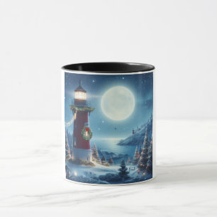 Taza Faro de Navidad náutico