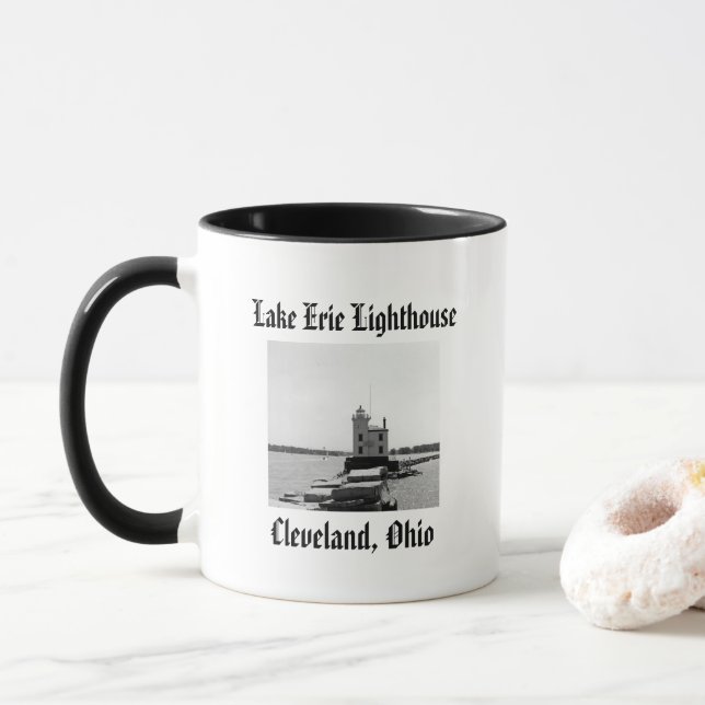 Taza Faro del Lago Erie (Con donut)