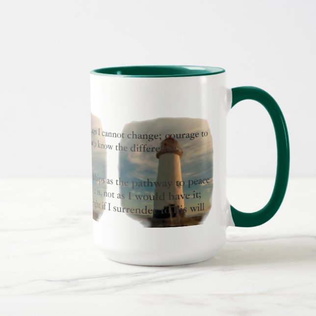 Taza Faro del rezo de la serenidad (Derecha)
