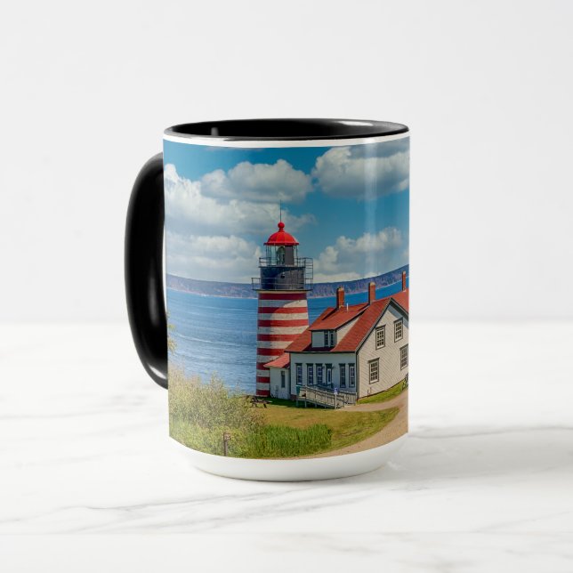 Taza Faro West Quoddy Head, Lubec, Maine (Anverso izquierdo)