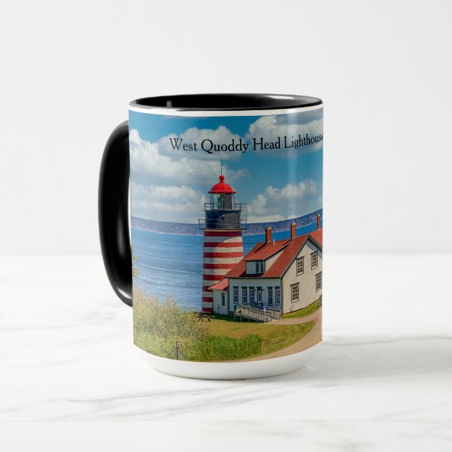Taza Faro West Quoddy Head, Lubec, Maine (Anverso izquierdo)