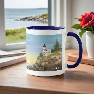 Taza Faro y atardecer