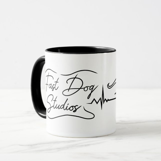 Taza Fast Dog Studios Greyhound & Guitar Mug (Anverso izquierdo)