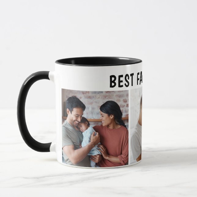 Taza Father Photo Collage Custom Giant (Izquierda)