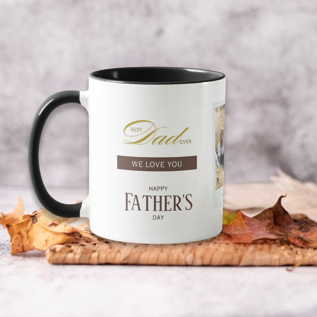 Taza Fathers Day Best Dad Ever Custom Name Photo (Subido por el creador)