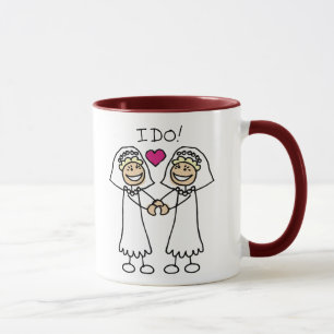 Taza Favores de la boda lesbiana
