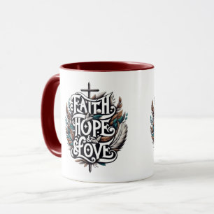 Taza Fe, esperanza y amor