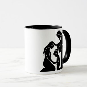 Taza Fe & Familia Madre e Hijo Bendecidos por Dios