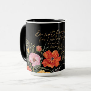 Taza Fe Floral - No Tengas Miedo, Porque Estoy Contigo