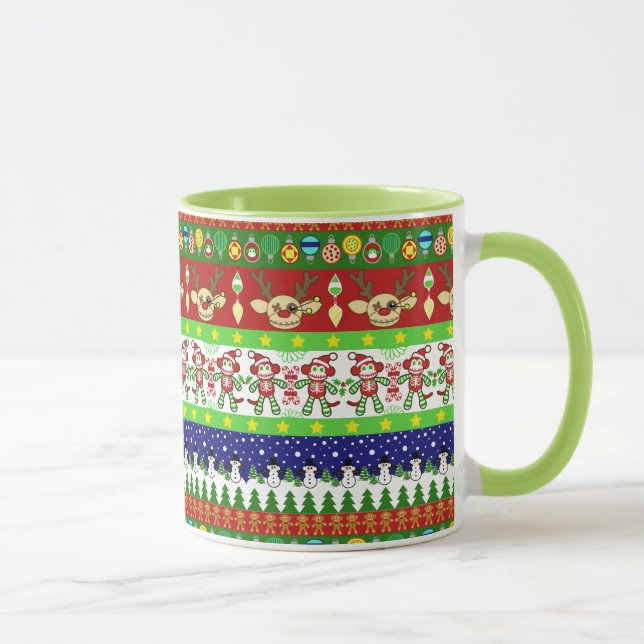 Taza fea del suéter del navidad (Derecha)