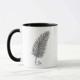 Taza Feather Quill la voz de los pensamientos y emocion