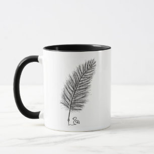 Taza Feather Quill la voz de los pensamientos y emocion