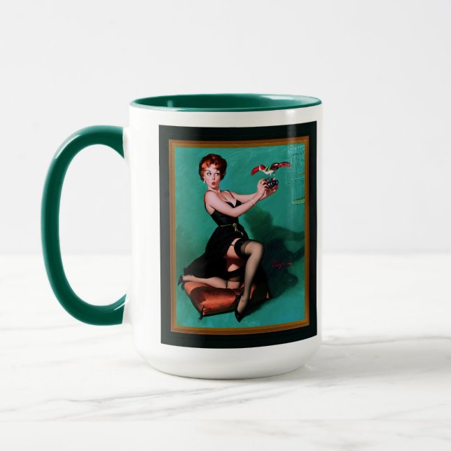 Taza Feathers escurridas por Gil Elvgren (Izquierda)