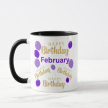 Febrero feliz cumpleaños Mug